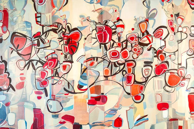 Ruby Blossoms  by Rebecca Moy wall art