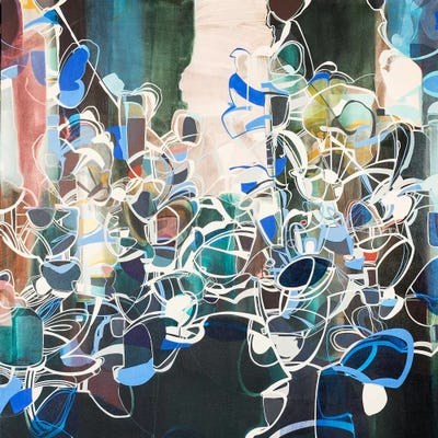 Untitled (Blue) by Rebecca Moy canvas print