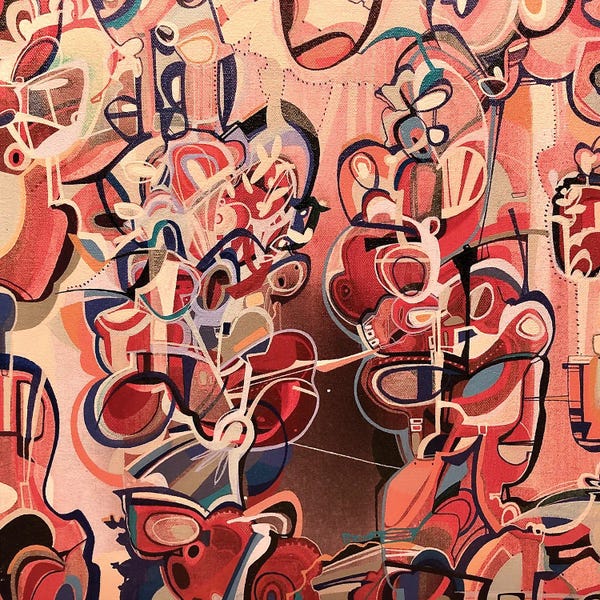 Abstract Red