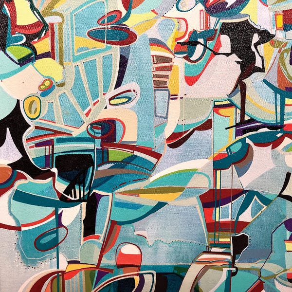 Rebecca Moy: Abstract Blue by Rebecca Moy