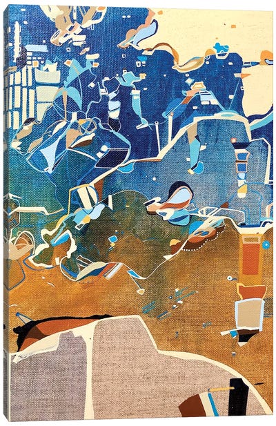 Sand And Sky Canvas Art Print - Artwork Similar to Wassily Kandinsky