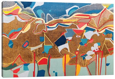Beach Canvas Art Print - Artwork Similar to Wassily Kandinsky