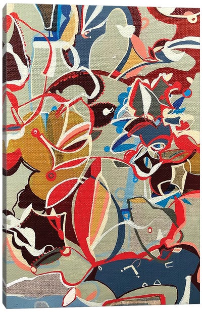 Flora Canvas Art Print - Artwork Similar to Wassily Kandinsky