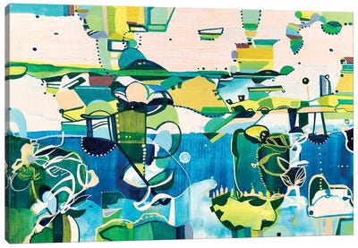 Seaside Canvas Art Print - Rebecca Moy