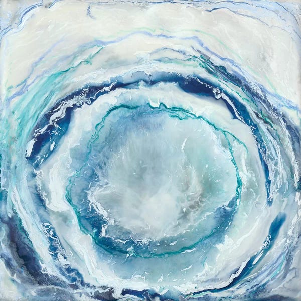 Circular Abstract: Ocean Eye I by Renée Stramel