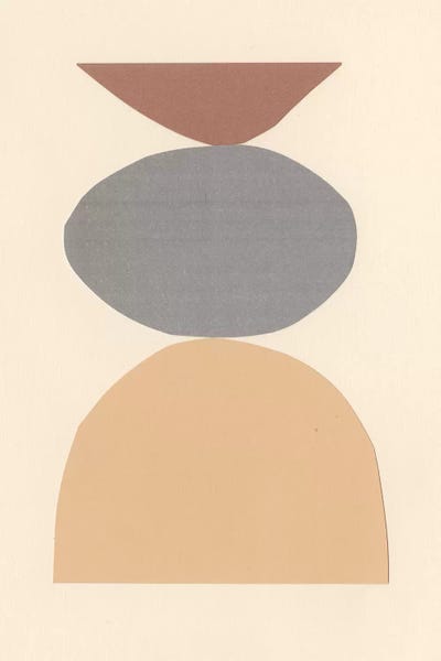 Mid-Century Modern Living Room: Neutral Sculpt II by Renée Stramel