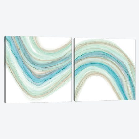 Gulf Stream Diptych Canvas Print Set #RNE2HSET001} by Renée Stramel Canvas Art Print