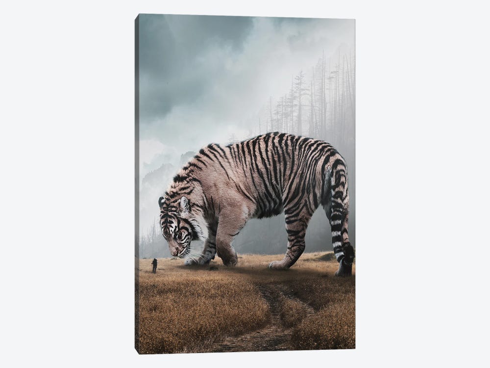 Giant Tiger Painting by Valdengrave Okumu