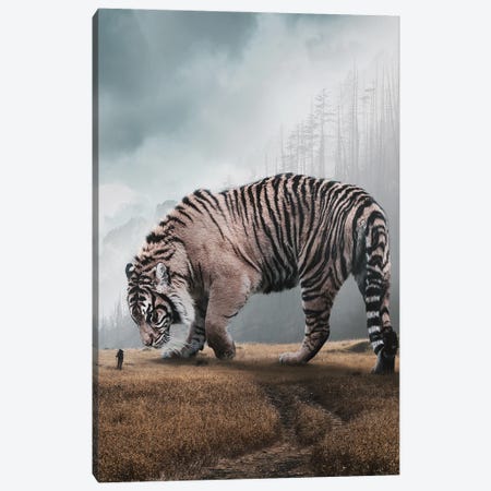 Giant Tiger Canvas Print #RNG14} by Ruvim Noga Art Print