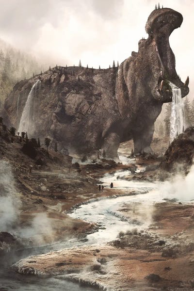 Hippo Mountain by Ruvim Noga art print