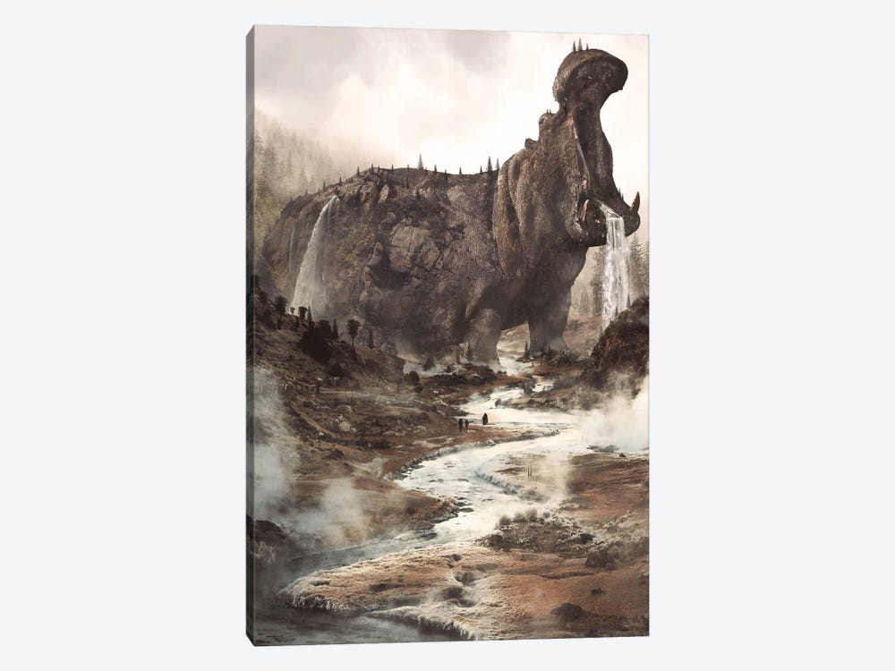 Hippo Mountain by Ruvim Noga 1-piece Canvas Print