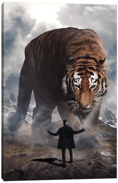Come At Me Canvas Art Print - Gentle Giants
