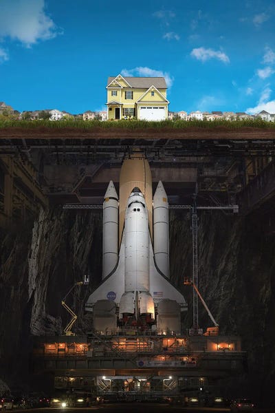 Nasa Top Secret by Ruvim Noga framed wall art