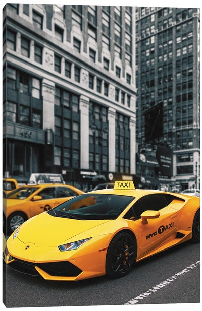 Lamborghini Taxi Canvas Art Print - Lamborghini