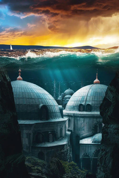 Underwater City by Ruvim Noga wall art