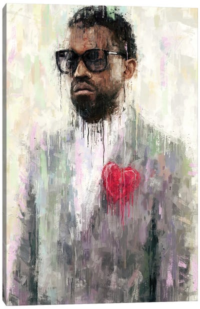 Kanye Canvas Art Print - Rap & Hip-Hop Art