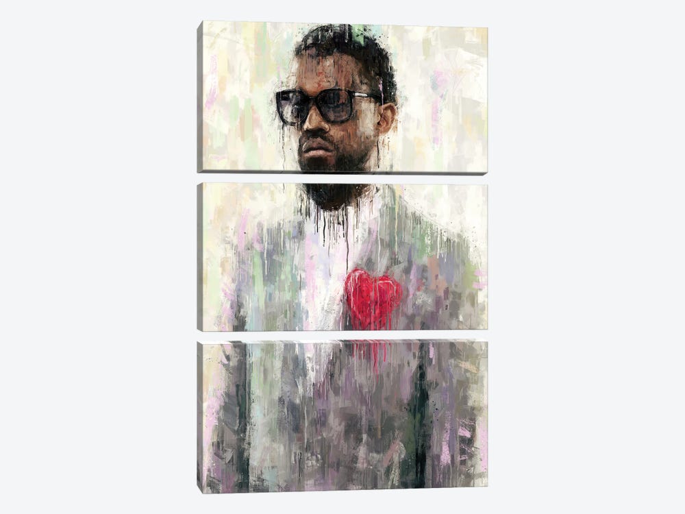 Kanye by Ruvim Noga 3-piece Canvas Wall Art