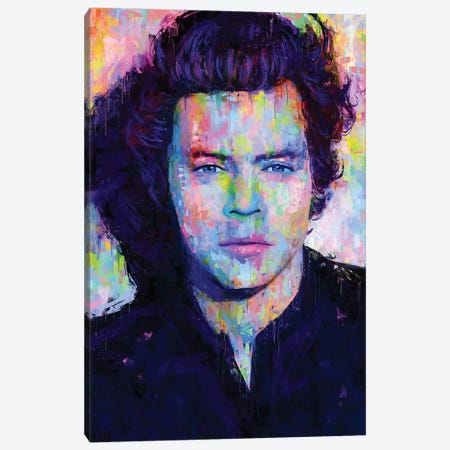 Harry Styles Pop Art Canvas Print #RNG56} by Ruvim Noga Canvas Art Print