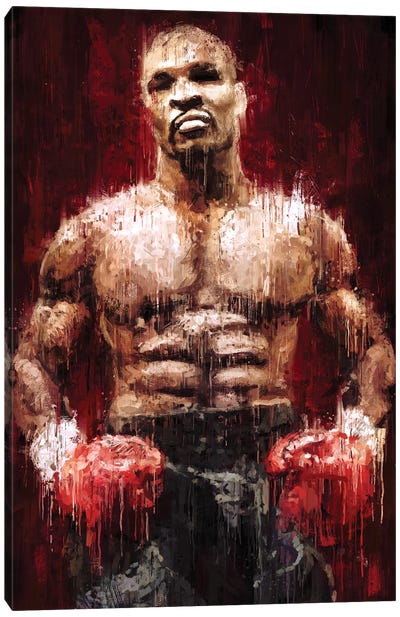Iron Mike Canvas Art Print - Boxing Art