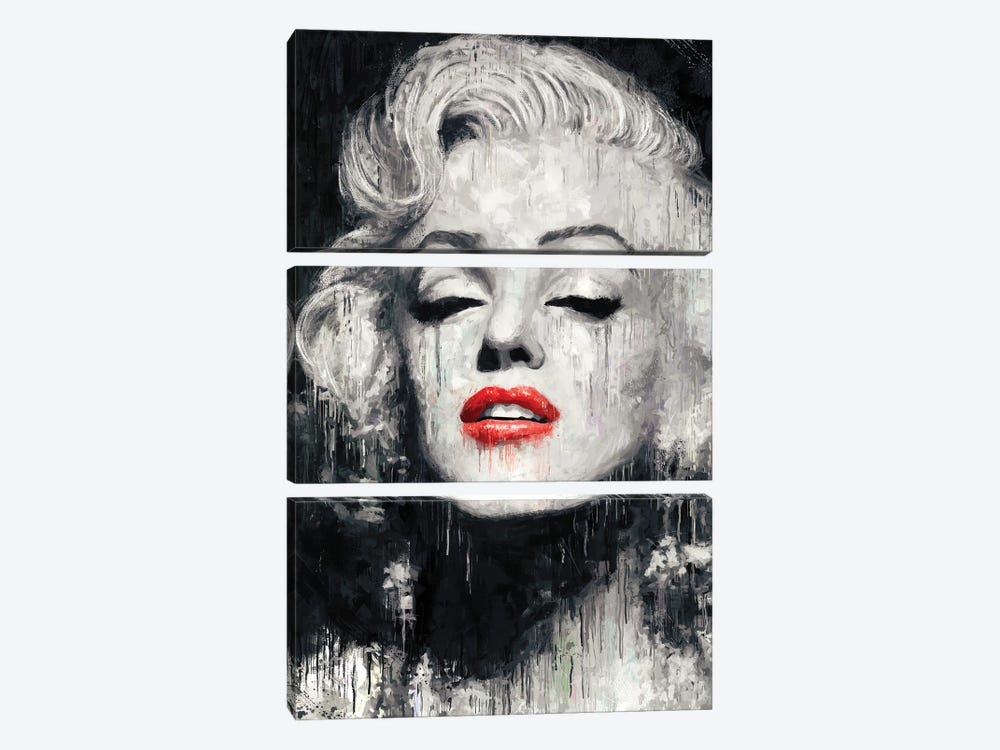 Marilyn Monroe by Ruvim Noga 3-piece Canvas Art Print