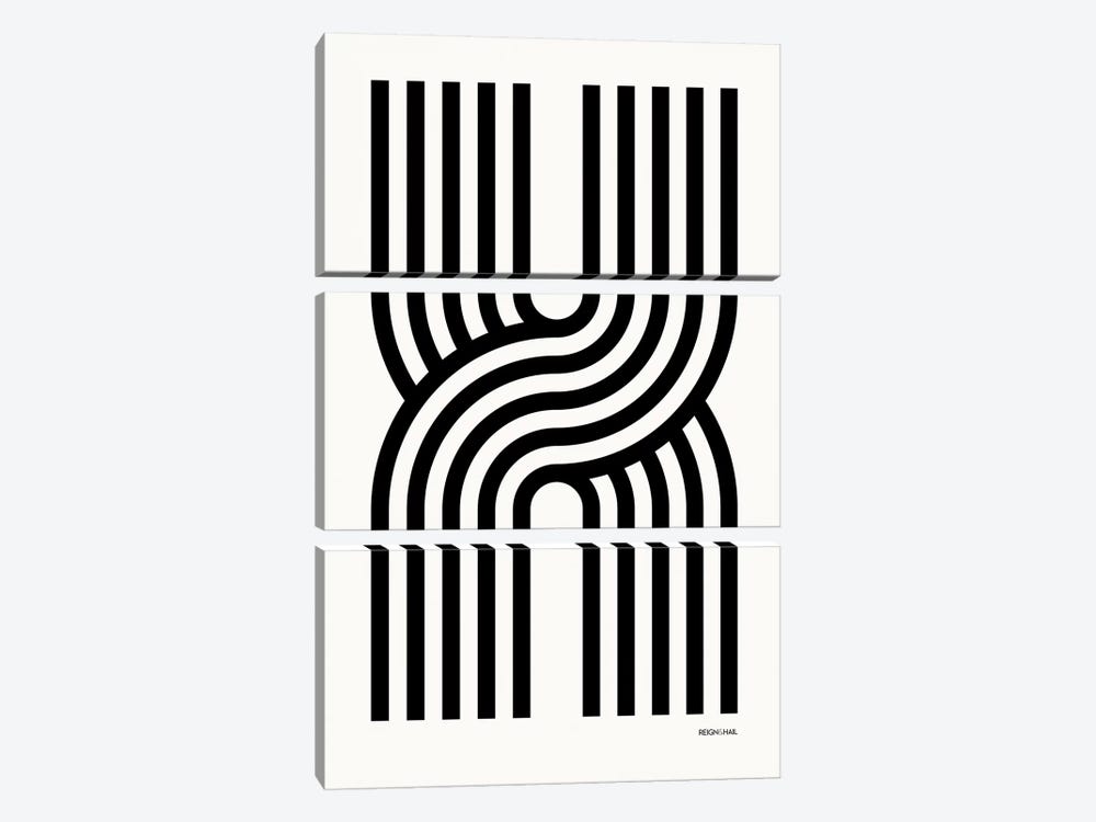 X Geometric Letter by Reign & Hail 3-piece Art Print