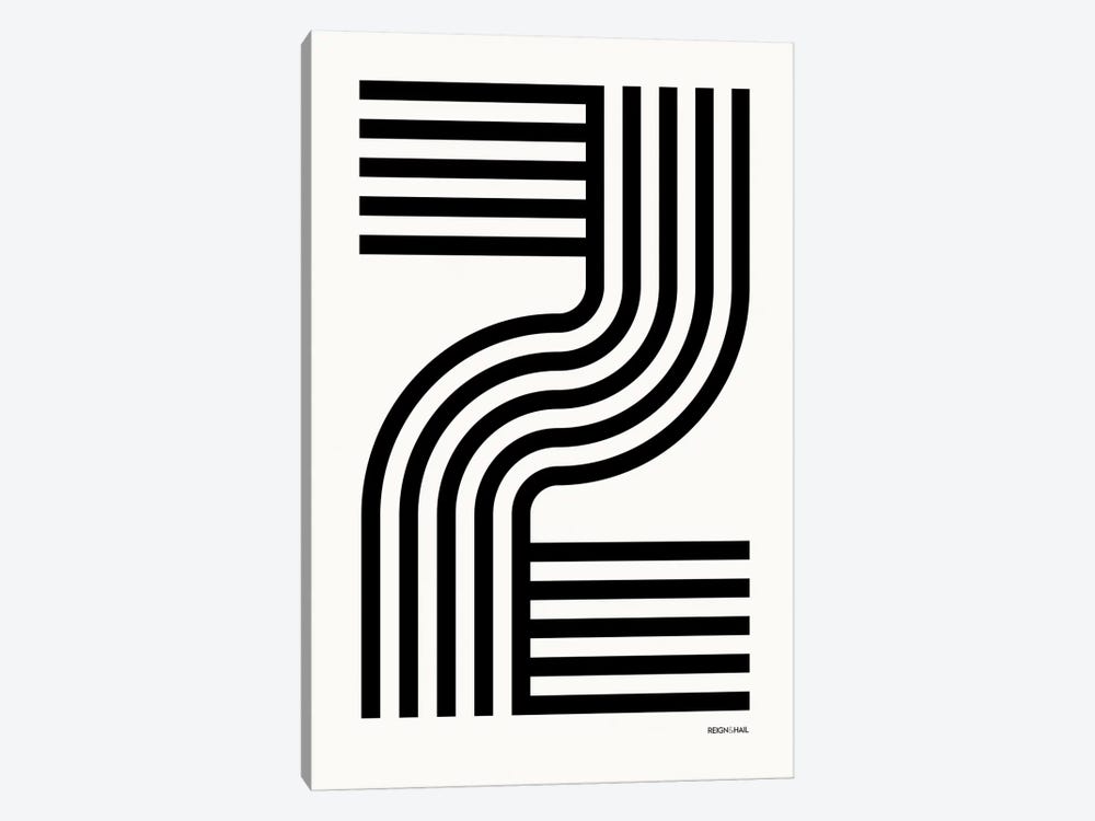 Z Geometric Letter by Reign & Hail 1-piece Art Print