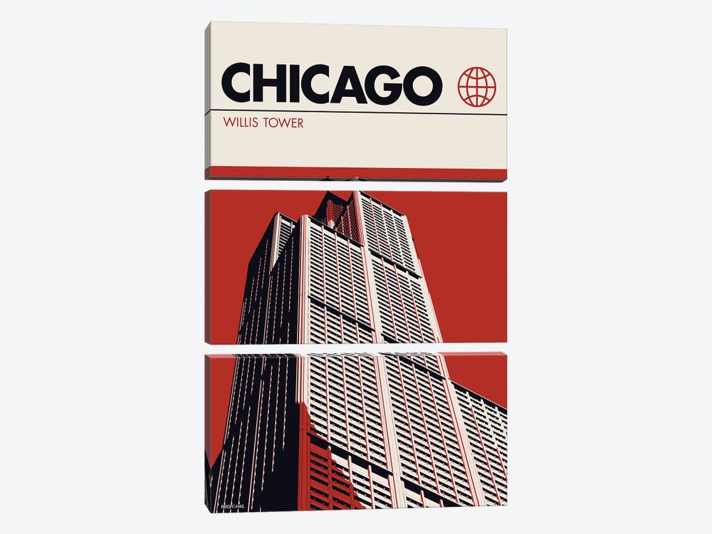 Chicago by Reign & Hail 3-piece Canvas Wall Art