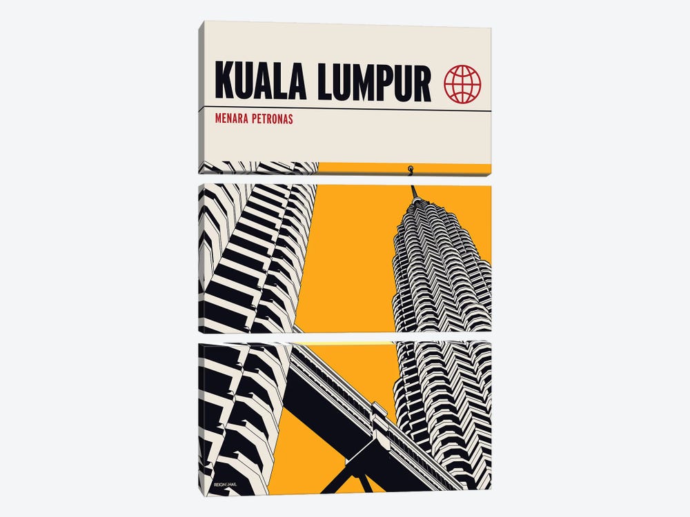 Kualalumpur by Reign & Hail 3-piece Canvas Art