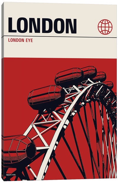 London Canvas Art Print - The London Eye