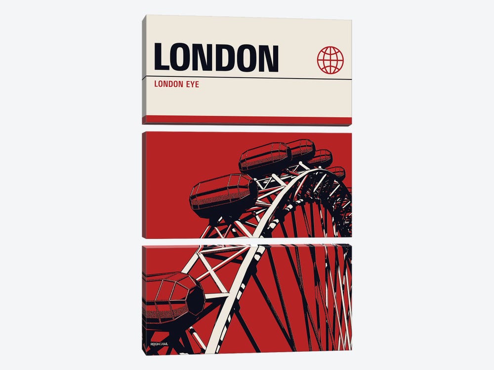 London by Reign & Hail 3-piece Art Print