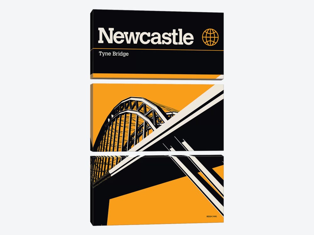 Newcastle by Reign & Hail 3-piece Art Print