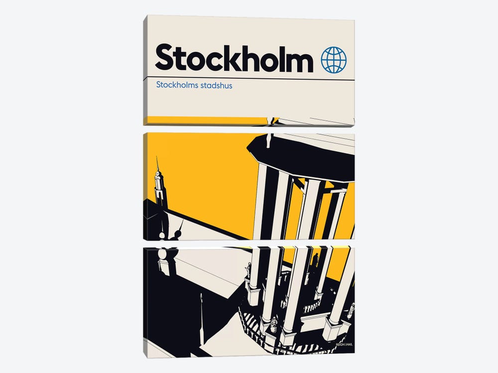 Stockholm by Reign & Hail 3-piece Art Print