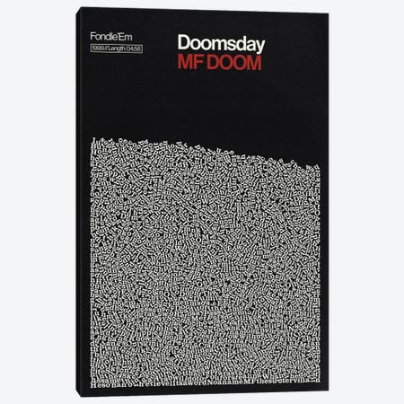 Doomsday By MF Doom Lyrics Print Canvas Print #RNH58} by Reign & Hail Canvas Print