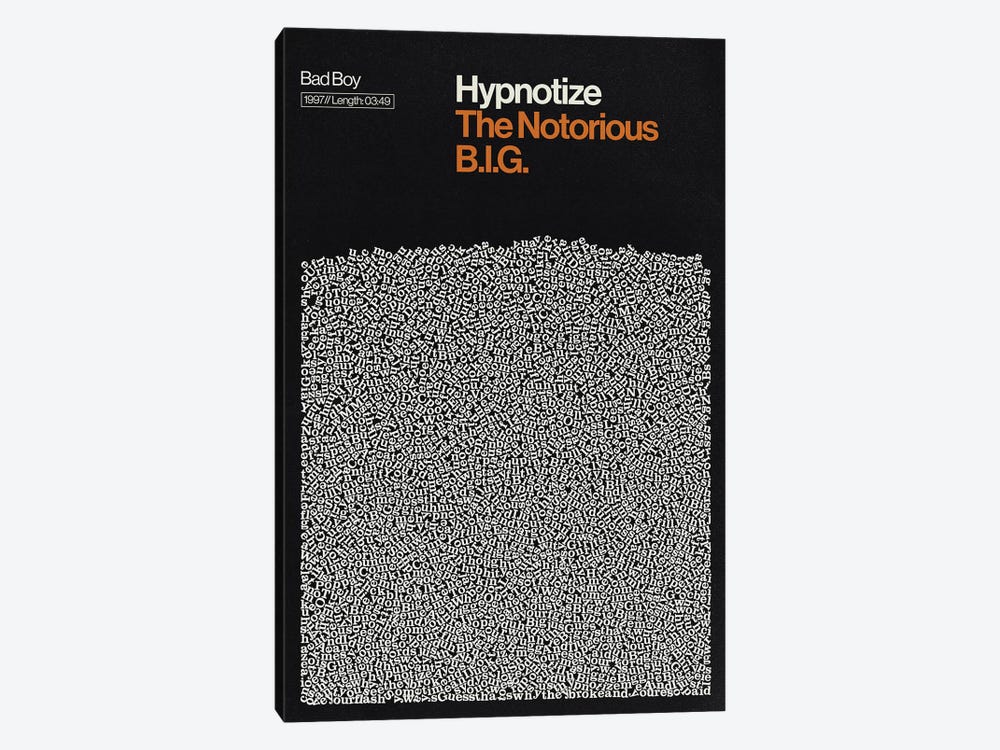 Hypnotize By Notorious BIG Lyrics Print by Reign & Hail 1-piece Art Print