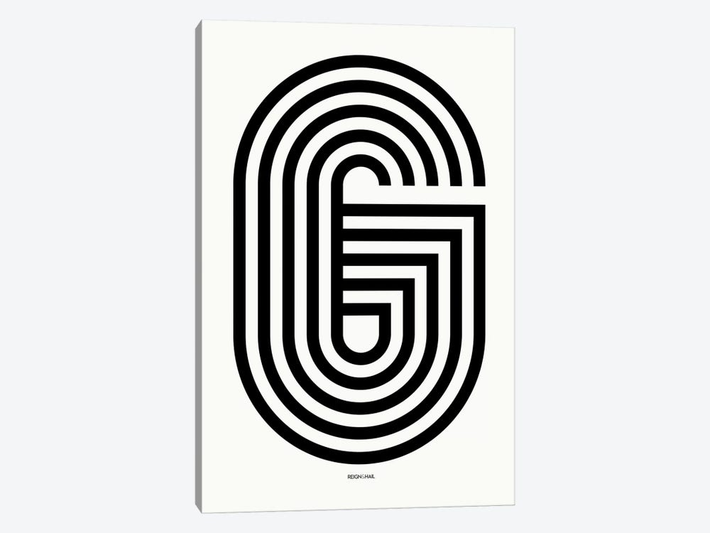 G Geometric Letter by Reign & Hail 1-piece Canvas Print