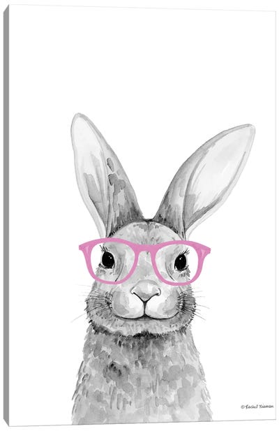 Smart Rabbit Canvas Art Print