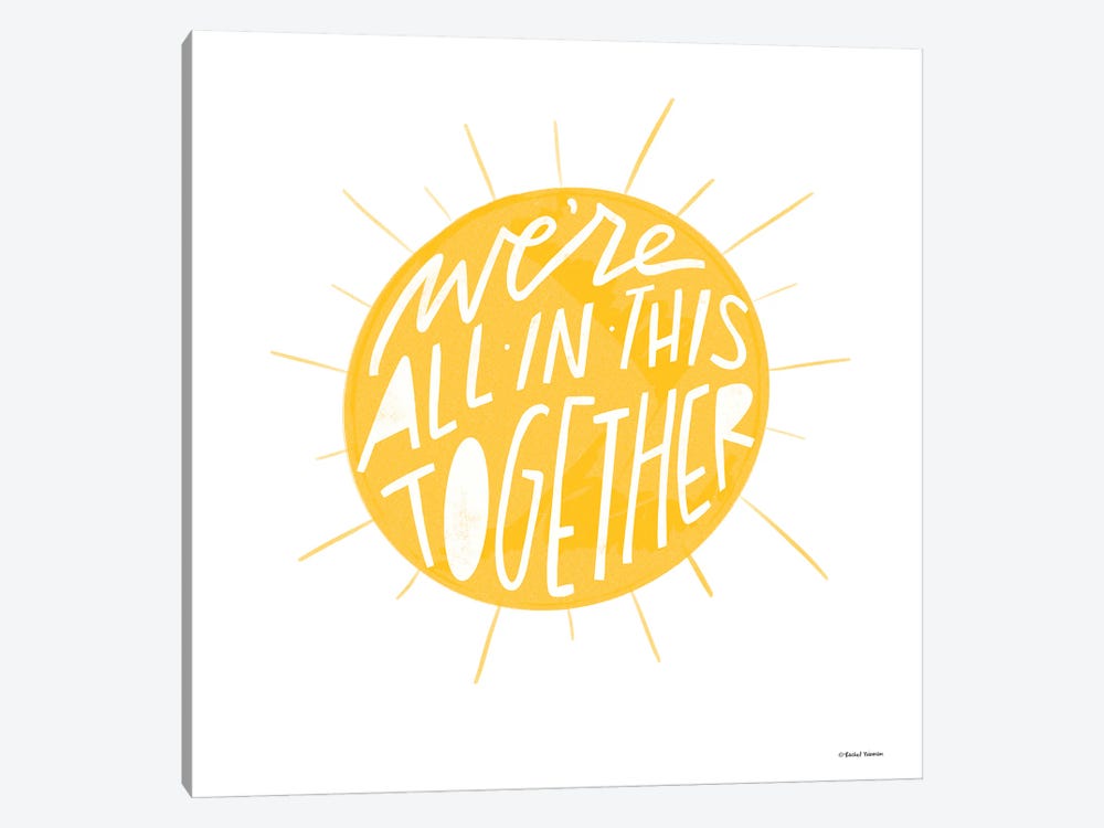 We're All In This Together by Rachel Nieman 1-piece Canvas Art Print
