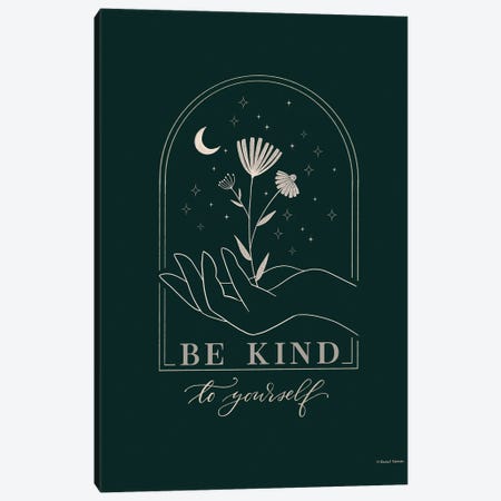 Be Kind To Yourself Canvas Print #RNI154} by Rachel Nieman Art Print