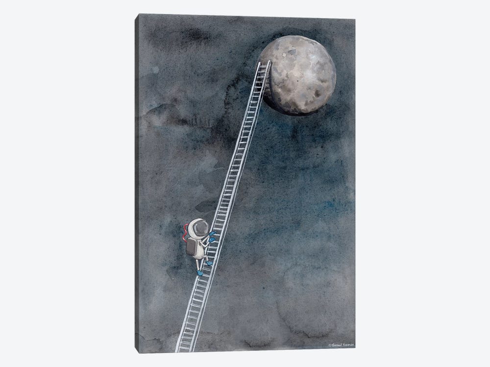 Ladder To The Moon by Rachel Nieman 1-piece Canvas Wall Art