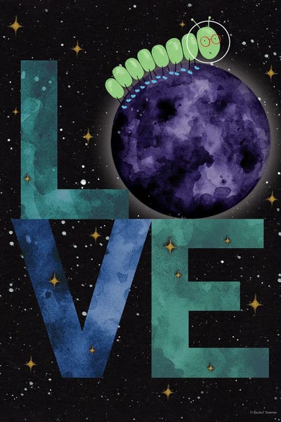 Caterpillar Adventure II by Rachel Nieman framed canvas print