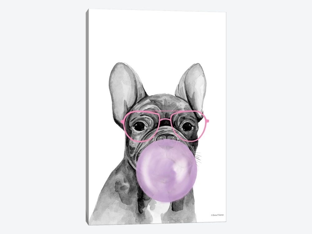 Bubble Gum Puppy by Rachel Nieman 1-piece Canvas Art
