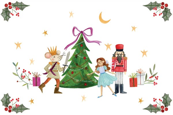 Nutcracker Around the Christmas Tree