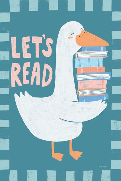 Rachel Nieman - Steelpix Metal Wall Art: Let's Read Goose by Rachel Nieman