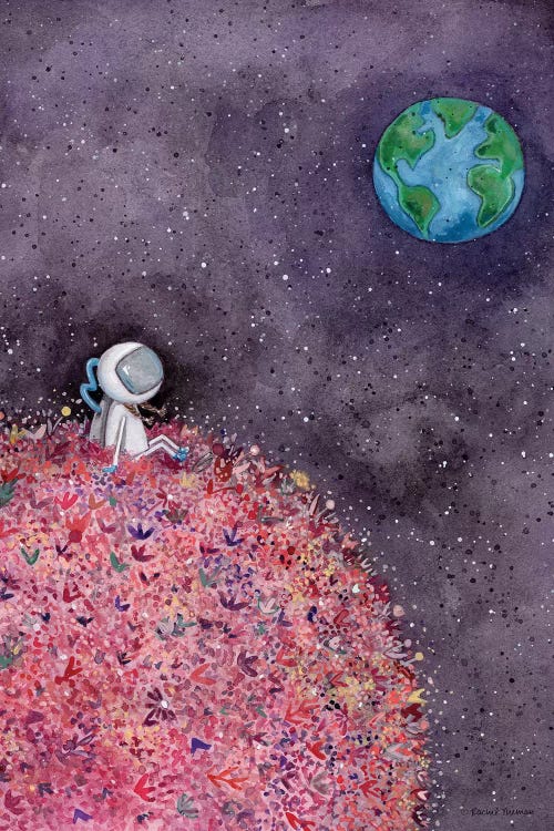 Sitting on a Flower Moon by Rachel Nieman wall art