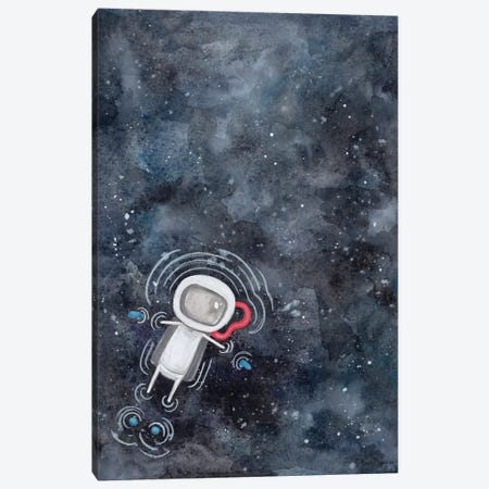 Swim in Space Canvas Print #RNI46} by Rachel Nieman Canvas Art