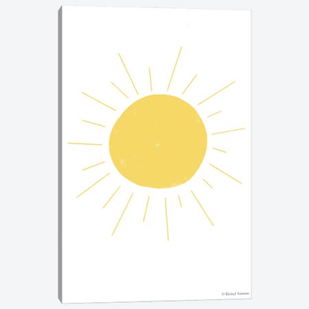 Happy Sun Canvas Print #RNI55} by Rachel Nieman Canvas Art Print