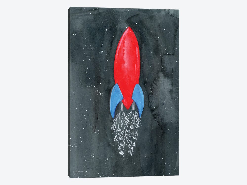 Flower Rocket by Rachel Nieman 1-piece Canvas Art Print