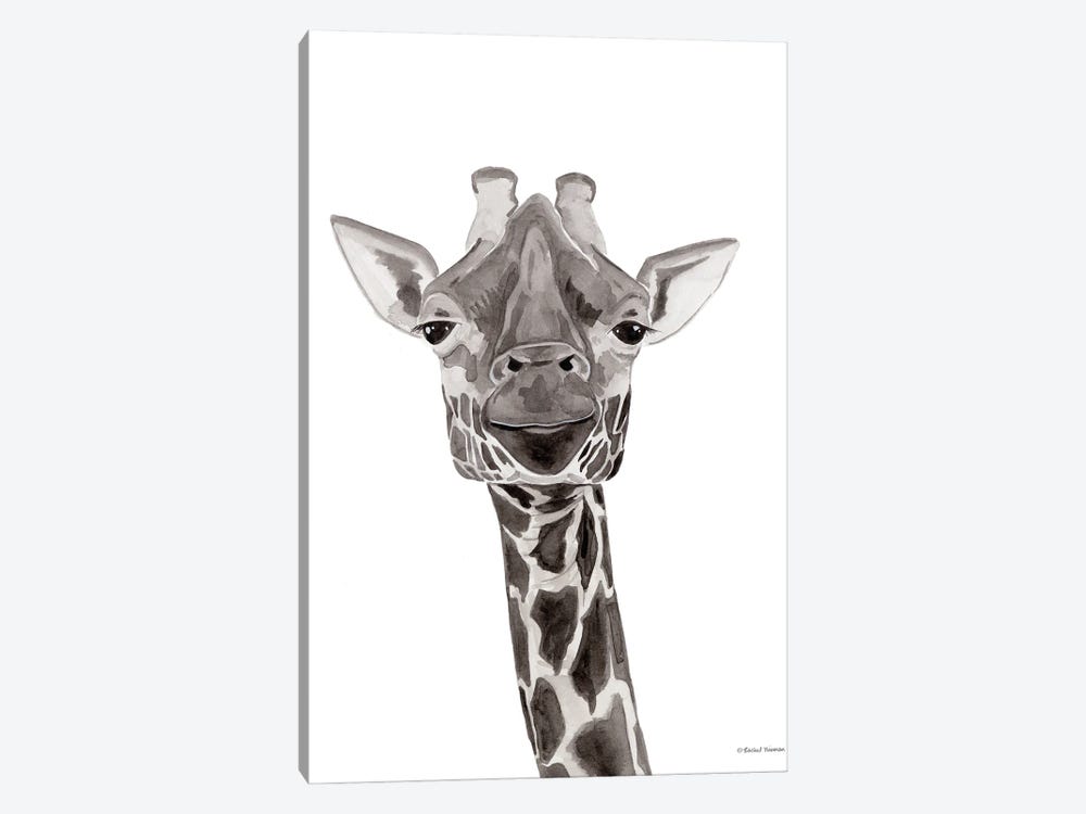 Safari Giraffe Peek-A-Boo by Rachel Nieman 1-piece Canvas Art