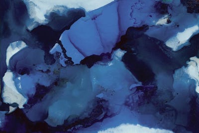 Navy Moonstone by Melissa Renee framed canvas print