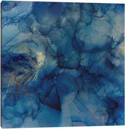 Blue Crystals Canvas Art Print - Melissa Renee